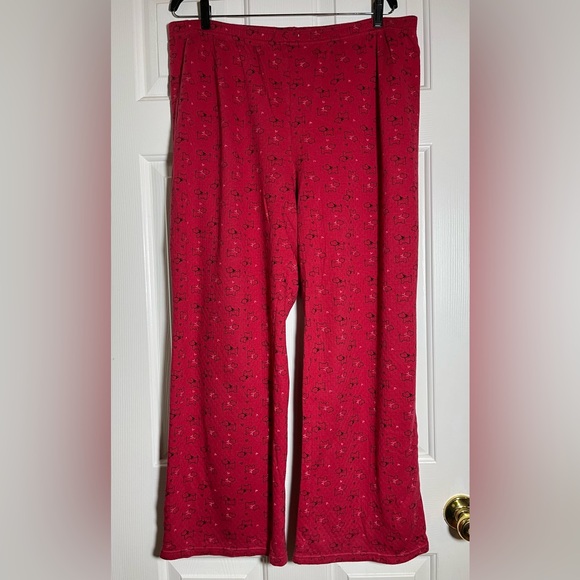 Croft & Barrow Red Scotty Dog Print Pajama Set - Picture 8 of 11